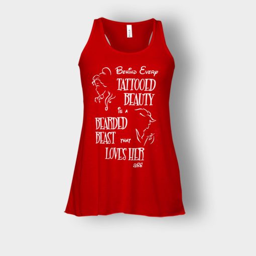 Behind-Every-Beauty-Disney-Beauty-And-The-Beast-Bella-Womens-Flowy-Tank-Red