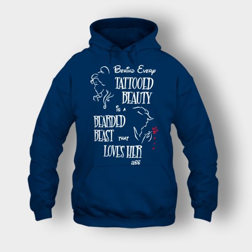Behind-Every-Beauty-Disney-Beauty-And-The-Beast-Unisex-Hoodie-Navy