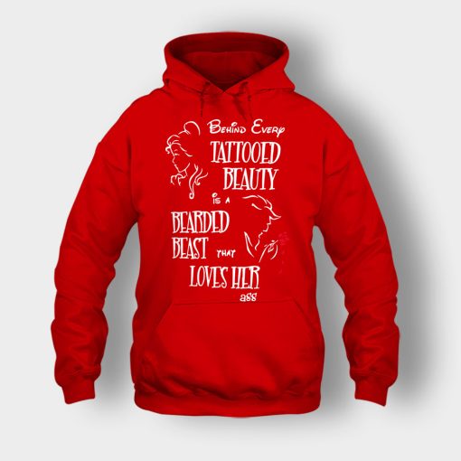 Behind-Every-Beauty-Disney-Beauty-And-The-Beast-Unisex-Hoodie-Red