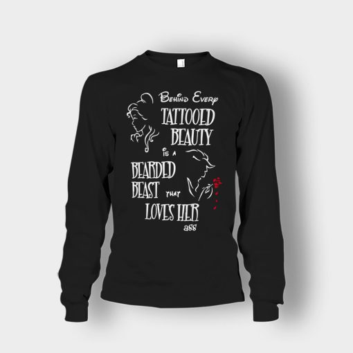 Behind-Every-Beauty-Disney-Beauty-And-The-Beast-Unisex-Long-Sleeve-Black