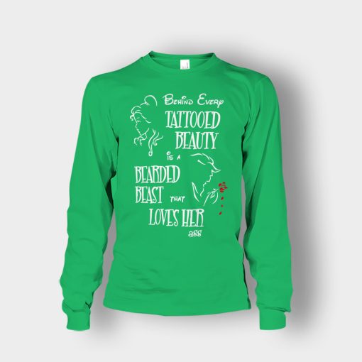 Behind-Every-Beauty-Disney-Beauty-And-The-Beast-Unisex-Long-Sleeve-Irish-Green