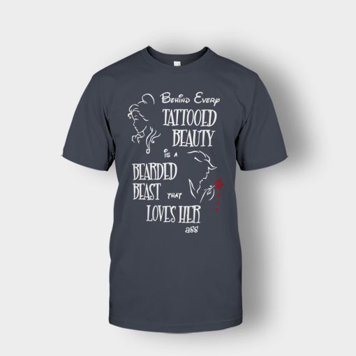 Behind-Every-Beauty-Disney-Beauty-And-The-Beast-Unisex-T-Shirt-Dark-Heather