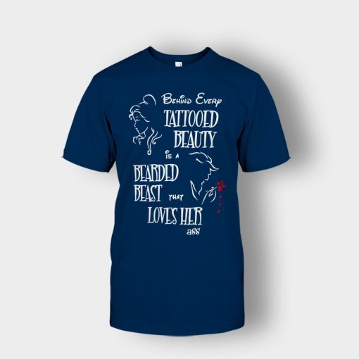 Behind-Every-Beauty-Disney-Beauty-And-The-Beast-Unisex-T-Shirt-Navy