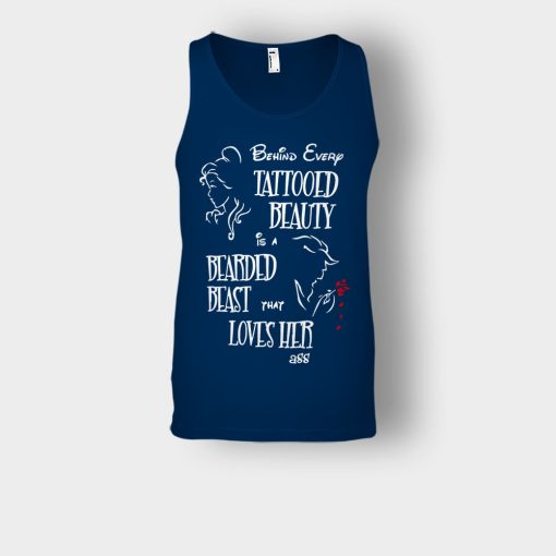 Behind-Every-Beauty-Disney-Beauty-And-The-Beast-Unisex-Tank-Top-Navy