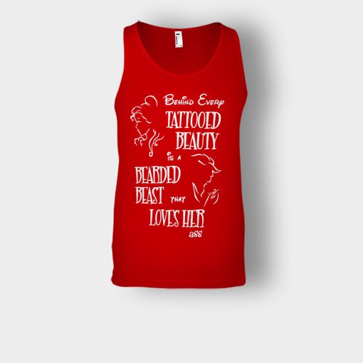 Behind-Every-Beauty-Disney-Beauty-And-The-Beast-Unisex-Tank-Top-Red