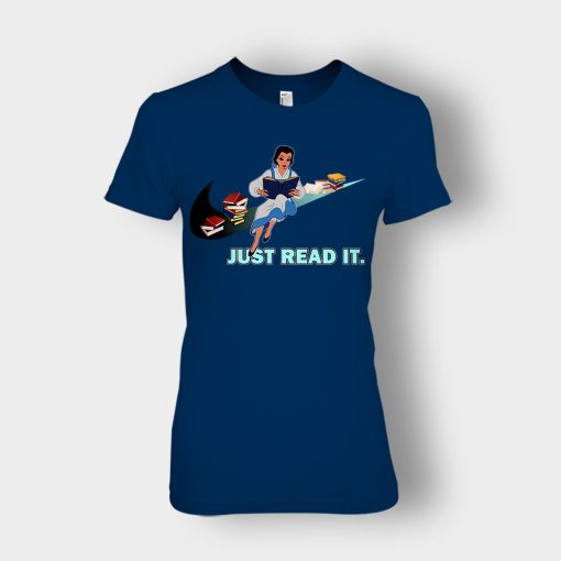 Belles-Just-Read-It-Disney-Beauty-And-The-Beast-Ladies-T-Shirt-Navy