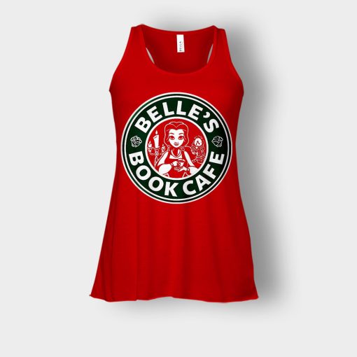 Belles-Starbuck-Coffee-Disney-Beauty-And-The-Beast-Bella-Womens-Flowy-Tank-Red