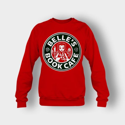 Belles-Starbuck-Coffee-Disney-Beauty-And-The-Beast-Crewneck-Sweatshirt-Red