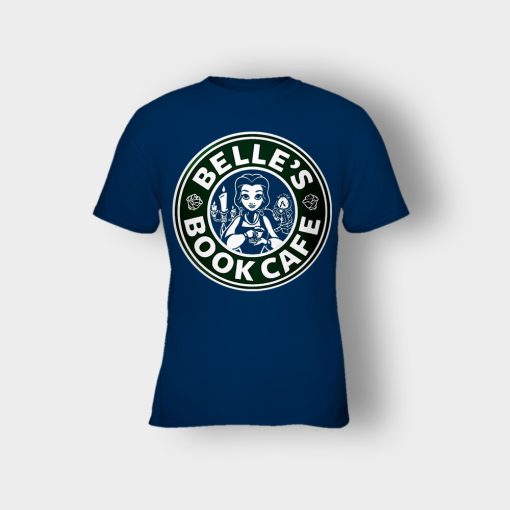 Belles-Starbuck-Coffee-Disney-Beauty-And-The-Beast-Kids-T-Shirt-Navy