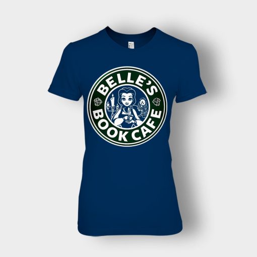 Belles-Starbuck-Coffee-Disney-Beauty-And-The-Beast-Ladies-T-Shirt-Navy