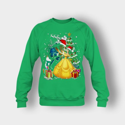 Beside-The-Christmas-Tree-Disney-Beauty-And-The-Beast-Crewneck-Sweatshirt-Irish-Green