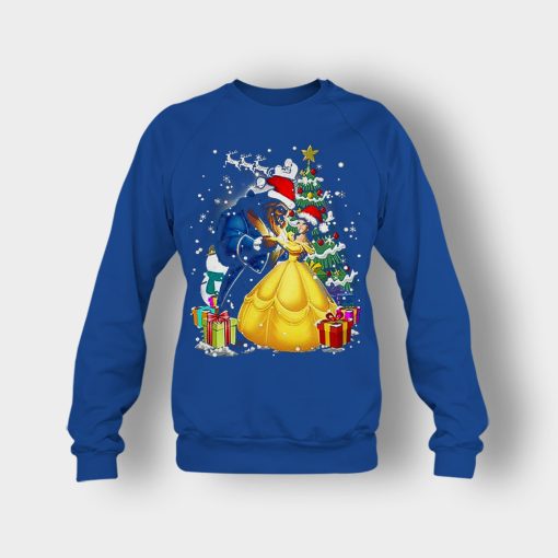 Beside-The-Christmas-Tree-Disney-Beauty-And-The-Beast-Crewneck-Sweatshirt-Royal