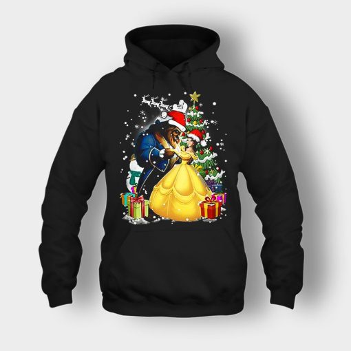 Beside-The-Christmas-Tree-Disney-Beauty-And-The-Beast-Unisex-Hoodie-Black