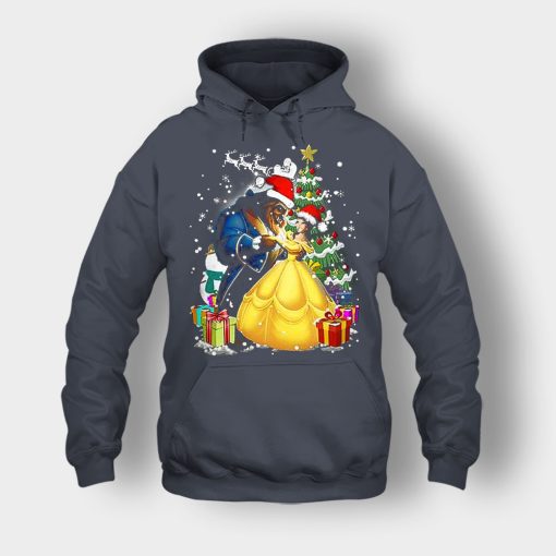 Beside-The-Christmas-Tree-Disney-Beauty-And-The-Beast-Unisex-Hoodie-Dark-Heather