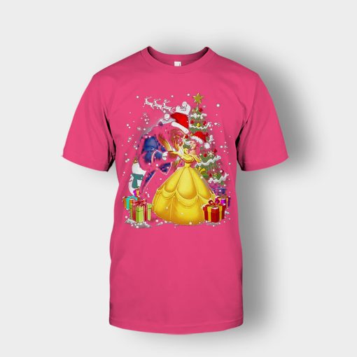 Beside-The-Christmas-Tree-Disney-Beauty-And-The-Beast-Unisex-T-Shirt-Heliconia