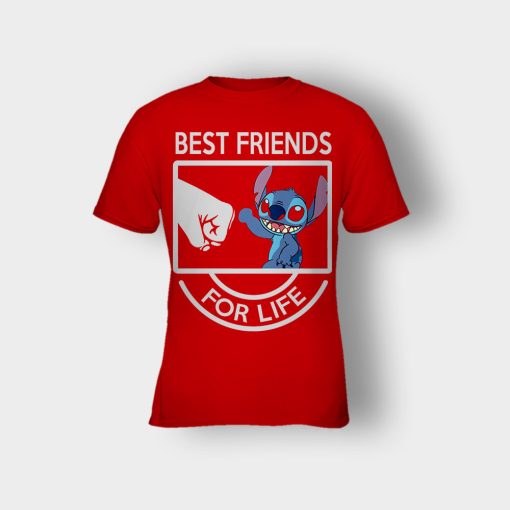Best-Friends-For-Life-Disney-Lilo-And-Stitch-Kids-T-Shirt-Red