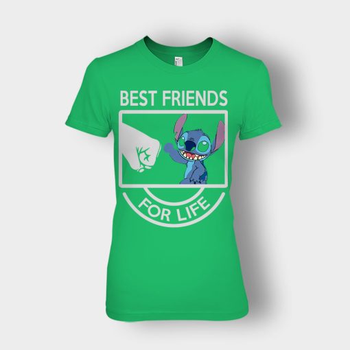 Best-Friends-For-Life-Disney-Lilo-And-Stitch-Ladies-T-Shirt-Irish-Green