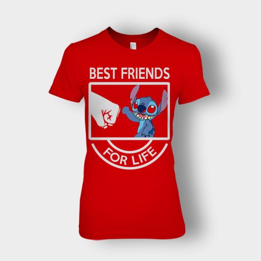 Best-Friends-For-Life-Disney-Lilo-And-Stitch-Ladies-T-Shirt-Red