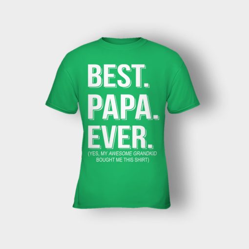 Best-Papa-Ever-Fathers-Day-Daddy-Gifts-Idea-Kids-T-Shirt-Irish-Green