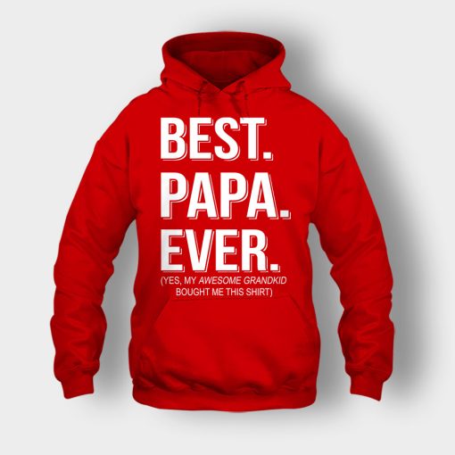 Best-Papa-Ever-Fathers-Day-Daddy-Gifts-Idea-Unisex-Hoodie-Red