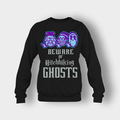 Beware-of-Hitchhiking-Ghosts-Gracey-Manor-Disney-Inspired-Crewneck-Sweatshirt-Black