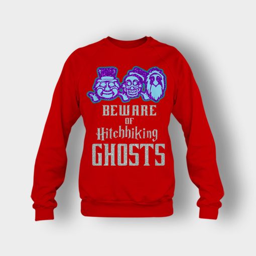 Beware-of-Hitchhiking-Ghosts-Gracey-Manor-Disney-Inspired-Crewneck-Sweatshirt-Red