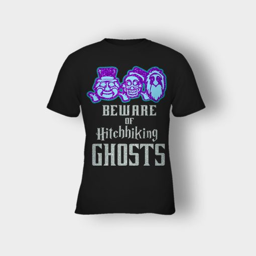 Beware-of-Hitchhiking-Ghosts-Gracey-Manor-Disney-Inspired-Kids-T-Shirt-Black