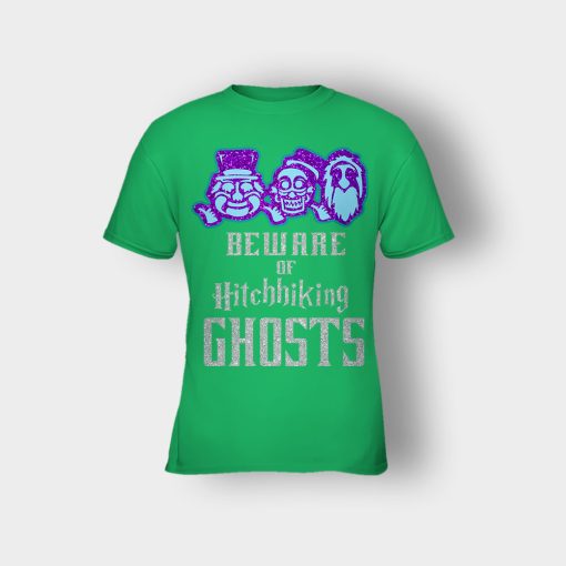 Beware-of-Hitchhiking-Ghosts-Gracey-Manor-Disney-Inspired-Kids-T-Shirt-Irish-Green