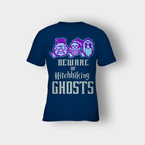 Beware-of-Hitchhiking-Ghosts-Gracey-Manor-Disney-Inspired-Kids-T-Shirt-Navy