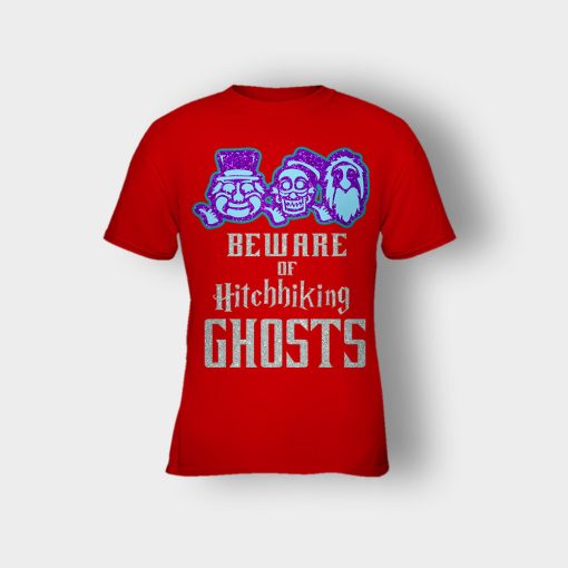 Beware-of-Hitchhiking-Ghosts-Gracey-Manor-Disney-Inspired-Kids-T-Shirt-Red