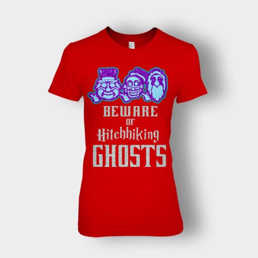 Beware-of-Hitchhiking-Ghosts-Gracey-Manor-Disney-Inspired-Ladies-T-Shirt-Red