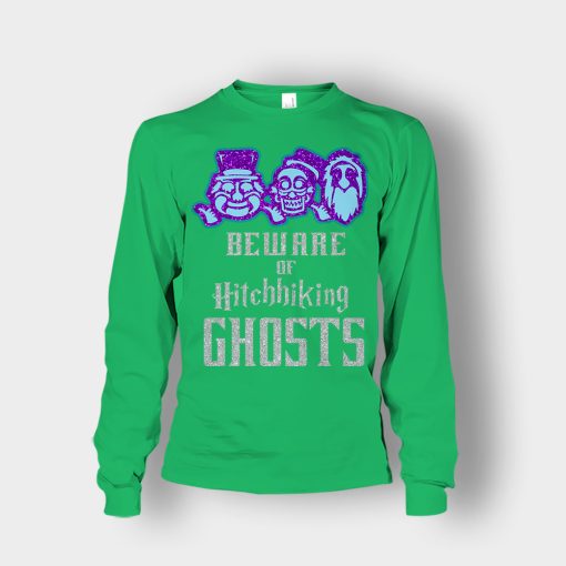 Beware-of-Hitchhiking-Ghosts-Gracey-Manor-Disney-Inspired-Unisex-Long-Sleeve-Irish-Green
