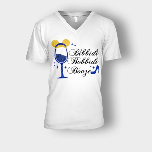Bibbidi-Bobbidi-Booze-Cinderella-Inspired-Unisex-V-Neck-T-Shirt-White