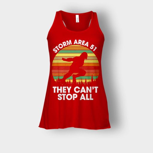 Bigfoot-Storm-Area-51-they-cant-stop-all-Bella-Womens-Flowy-Tank-Red