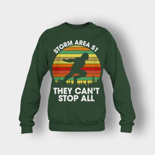 Bigfoot-Storm-Area-51-they-cant-stop-all-Crewneck-Sweatshirt-Forest