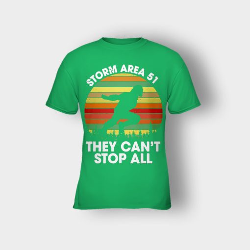 Bigfoot-Storm-Area-51-they-cant-stop-all-Kids-T-Shirt-Irish-Green