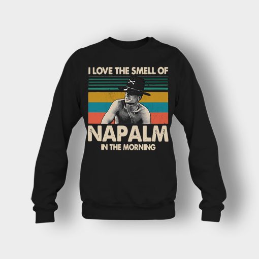 Bill-Kilgore-I-love-the-smell-of-Napalm-in-the-morning-vintage-shirt-Crewneck-Sweatshirt-Black