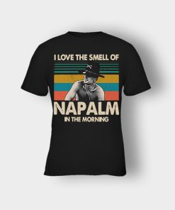 Bill-Kilgore-I-love-the-smell-of-Napalm-in-the-morning-vintage-shirt-Kids-T-Shirt-Black