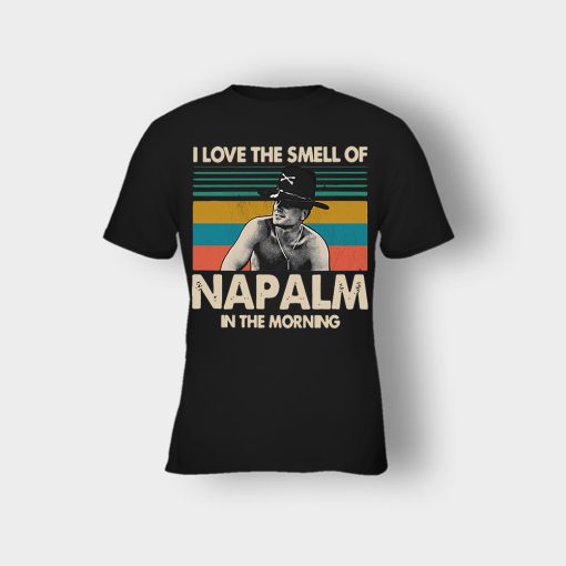 Bill-Kilgore-I-love-the-smell-of-Napalm-in-the-morning-vintage-shirt-Kids-T-Shirt-Black