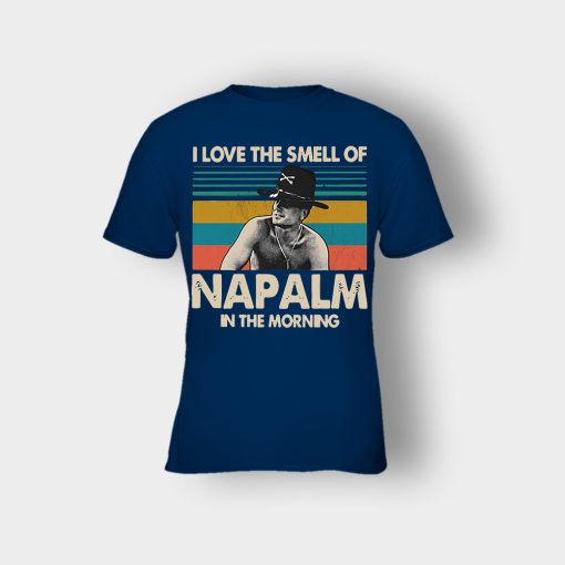 Bill-Kilgore-I-love-the-smell-of-Napalm-in-the-morning-vintage-shirt-Kids-T-Shirt-Navy