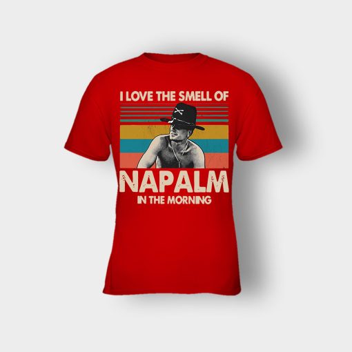 Bill-Kilgore-I-love-the-smell-of-Napalm-in-the-morning-vintage-shirt-Kids-T-Shirt-Red