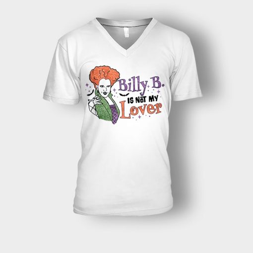 Billy-Butcherson-Is-Not-My-Lover-Halloween-Disney-Hocus-Pocus-Unisex-V-Neck-T-Shirt-White