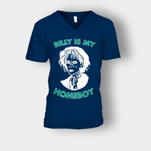 Billy-Butcherson-is-my-Homeboy-Disney-Hocus-Pocus-Unisex-V-Neck-T-Shirt-Navy