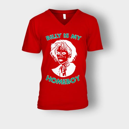 Billy-Butcherson-is-my-Homeboy-Disney-Hocus-Pocus-Unisex-V-Neck-T-Shirt-Red