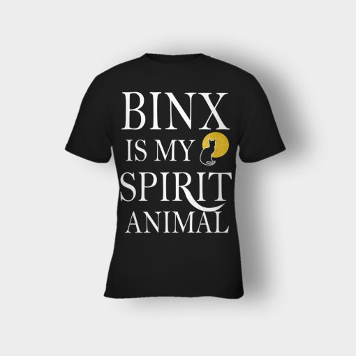 Binx-Is-My-Spirit-Animal-Sanderson-Sisters-Disney-Hocus-Pocus-Kids-T-Shirt-Black