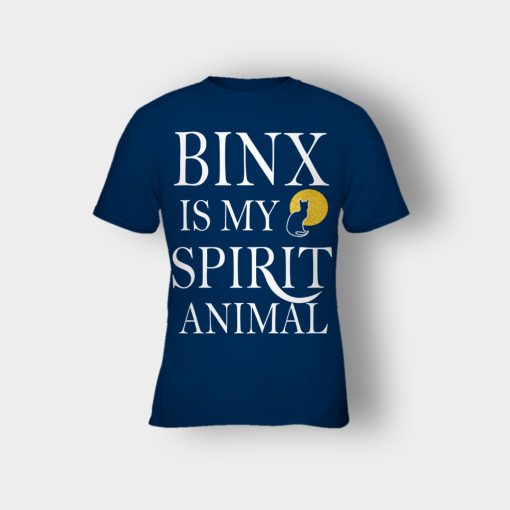 Binx-Is-My-Spirit-Animal-Sanderson-Sisters-Disney-Hocus-Pocus-Kids-T-Shirt-Navy