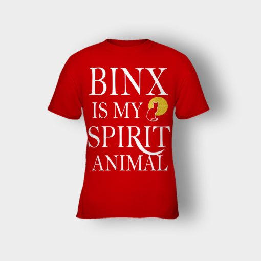 Binx-Is-My-Spirit-Animal-Sanderson-Sisters-Disney-Hocus-Pocus-Kids-T-Shirt-Red