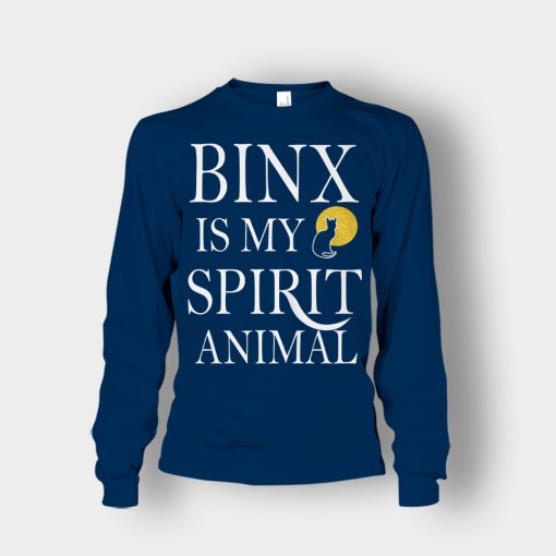 Binx-Is-My-Spirit-Animal-Sanderson-Sisters-Disney-Hocus-Pocus-Unisex-Long-Sleeve-Navy