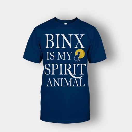 Binx-Is-My-Spirit-Animal-Sanderson-Sisters-Disney-Hocus-Pocus-Unisex-T-Shirt-Navy