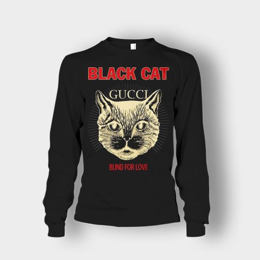 Blind-For-Love-Black-Cat-Unisex-Long-Sleeve-Black